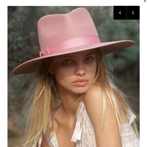 Lack Of Color Pink Wide-Brim Hat